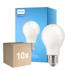 Multipack 10x Philips Corepro LED Lamp E27 Peer Mat 10.5W 1521lm - 827 Zeer Warm Wit | Vervangt 100W