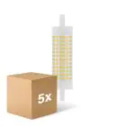 Multipack 5x Ledvance LED Line R7s 118mm  18.5W 2452lm - 827 Zeer Warm Wit | Vervangt 150W