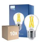 Multipack 10x Philips MASTER LED E27 Kogel Filament Helder 5.9W 806lm - 922-927 Dim To Warm | Beste Kleurweergave - Dimbaar - Vervangt 60W