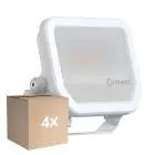 Multipack 4x Ledvance LED Floodlight Aluminium Wit 17W 2200lm 100D - 830 Warm Wit | IP66 - Symmetrisch