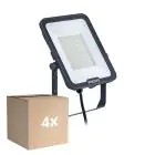 Multipack 4x Philips LED Floodlight Ledinaire BVP167 70W 8400lm 110D - 830-840-865 CCT | IP65 - Symmetrisch