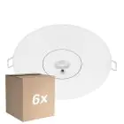 Multipack 6x Noxion LED Emergency Spot Wit 3W 240lm - 850K Koel Wit | 3 uur Noodverlichting - Autotest - 140mm