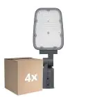 Multipack 4x Ledvance LED Straatverlichting Area Value Klein SPD Aluminium Grijs 30W 3900lm 160x58D - 730 Warm Wit | IP66 - Symmetrisch