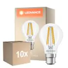 Multipack 10x Ledvance Classic LED B22 Peer Filament Helder 5.9W 806lm - 827 Zeer Warm Wit | Dimbaar - Vervangt 60W